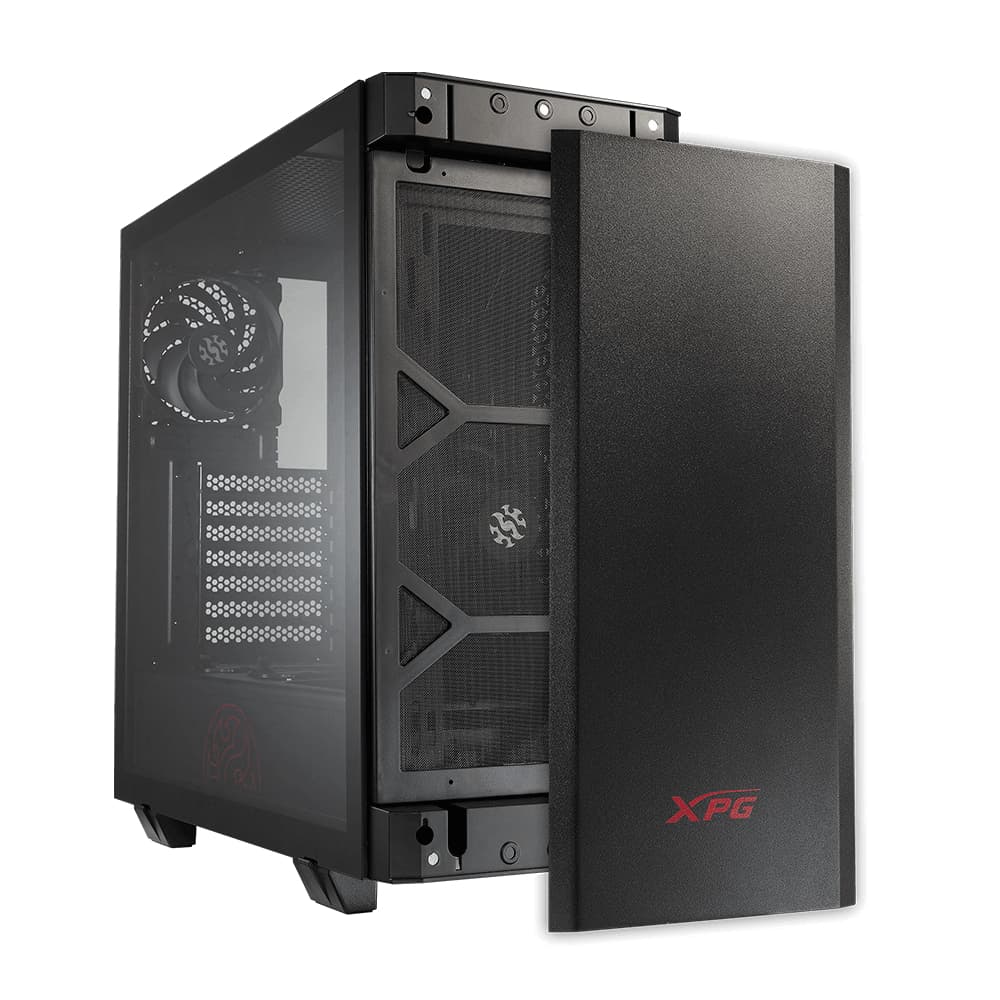 ADATA-XPG XPG INVADER X MINI, Negro, ATX Torre Media, 3.5incx2, I/O:USB-Cx1, USBx2, HD Audiox1, Resetx1, Powerx1,Ventilador ARGB Invertido: (Topx2, Speratex2), Ventilador:(Rearx1), 2 Años de Garantía