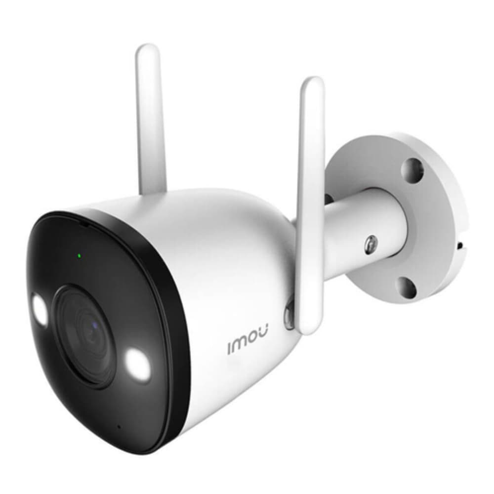IMOU Camara Imou Bullet 2E, 3MP, WIFI, Full Color, Lente 2.8mm, Slot para tarjeta SD hasta 512GB, H265, deteccion de movimiento y personas, Micrófono incorporado, IP67 Antena dual.