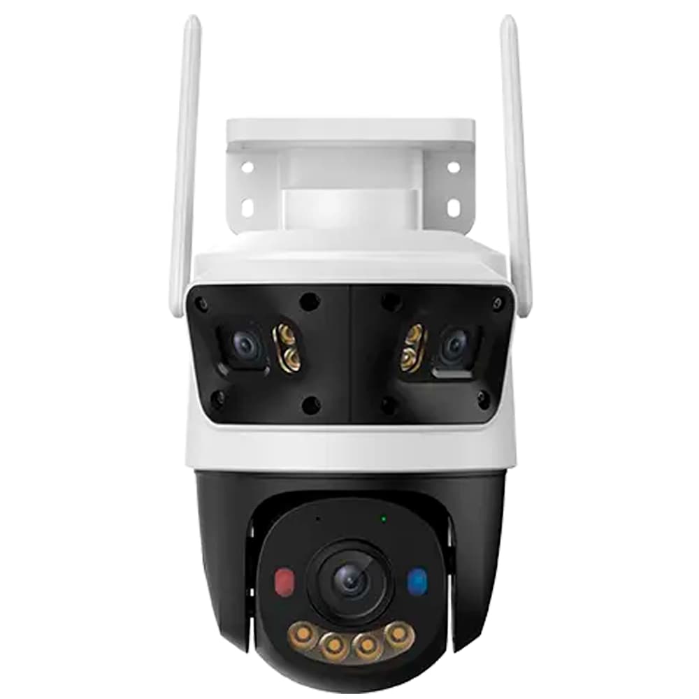 IMOU CAMARA IP/PT 11MP CRUISER TRIPLE (2 LENTES FIJOS 3MP 3.6MM/1 LENTE PT 5MP 6MM) SMART COLOR/TRACK WI-FI 6 LUCES DE ADVERTENCIA/IP66,MICRO SD HASTA 1024GB. AUDI EN DOS VIAS