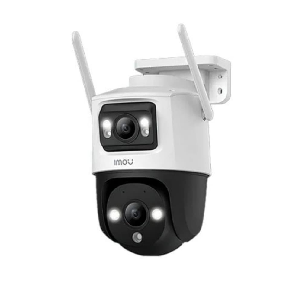 IMOU CAMARA CRUISER DUAL 2 WIFI IP/PT 10MP (5MP LENTE FIJO/5MP LENTE PT) FULL COLOR, COMPRESION 265/H.264, IP66, MICROSD HASTA 512GB, AUDIO 2 VÍAS, ADVERTENCIA ROJA-AZUL, 2.4GHZ WI-FI6 CONNECTION