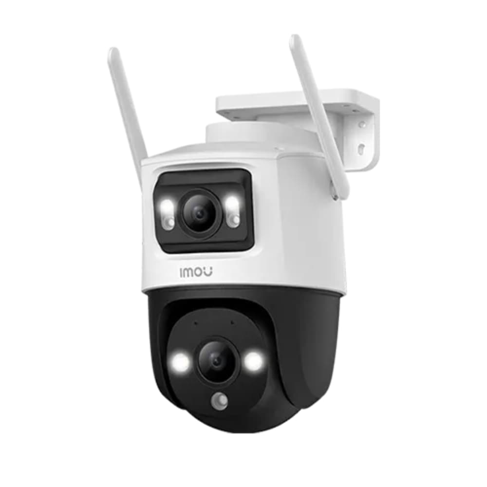 IMOU CAMARA CRUISER DUAL 2 WIFI IP/PT 8MP (3MP LENTE FIJO/5MP LENTE PT) FULL COLOR, COMPRESION 265/H.264, IP66, MICROSD HASTA 512GB, AUDIO 2 VÍAS, ADVERTENCIA ROJA-AZUL, 2.4GHZ WI-FI6 CONNECTION