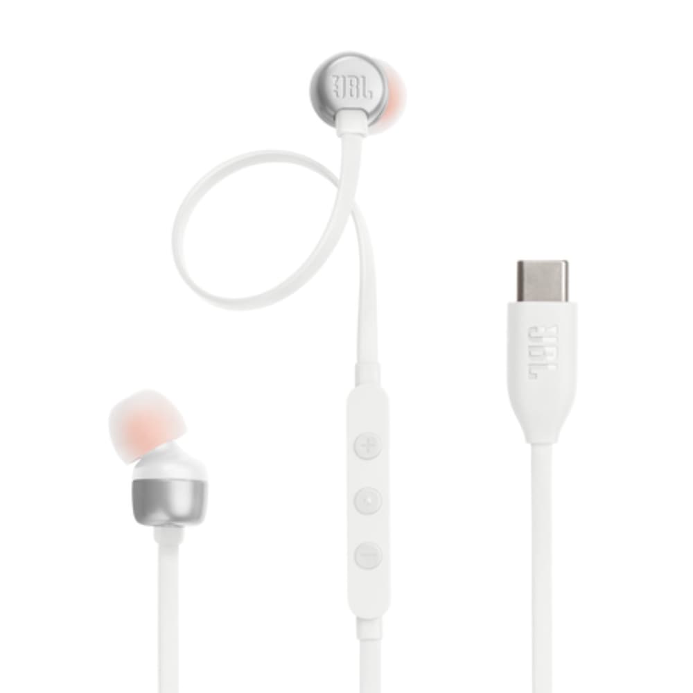 JBL Auriculares JBL Tune 310C Wired Earbuds USB- C - White