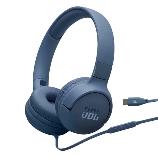 JBL Headphone JBL T520 HEADPHONE ON EAR Cable C - Blue