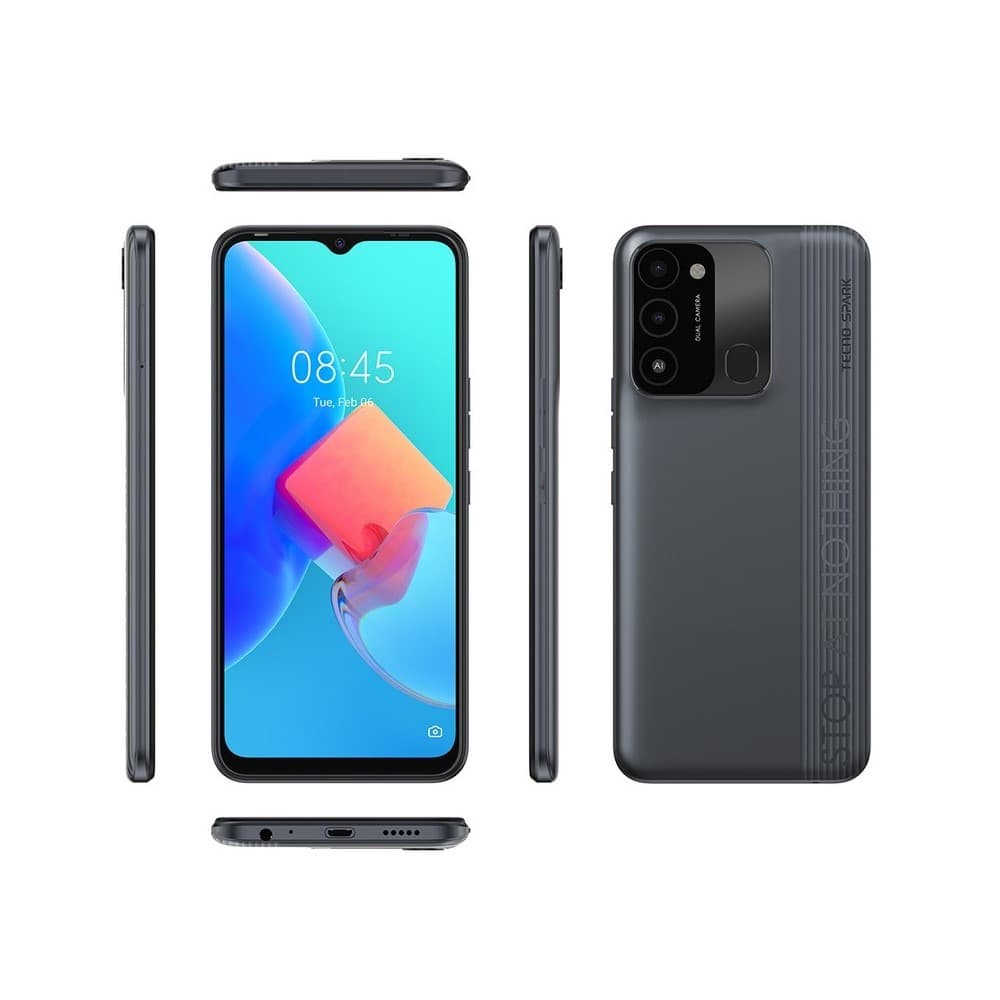 TECNO 4895180777936 - Celular Tecno Spark 8C 128GB/4GB Negro