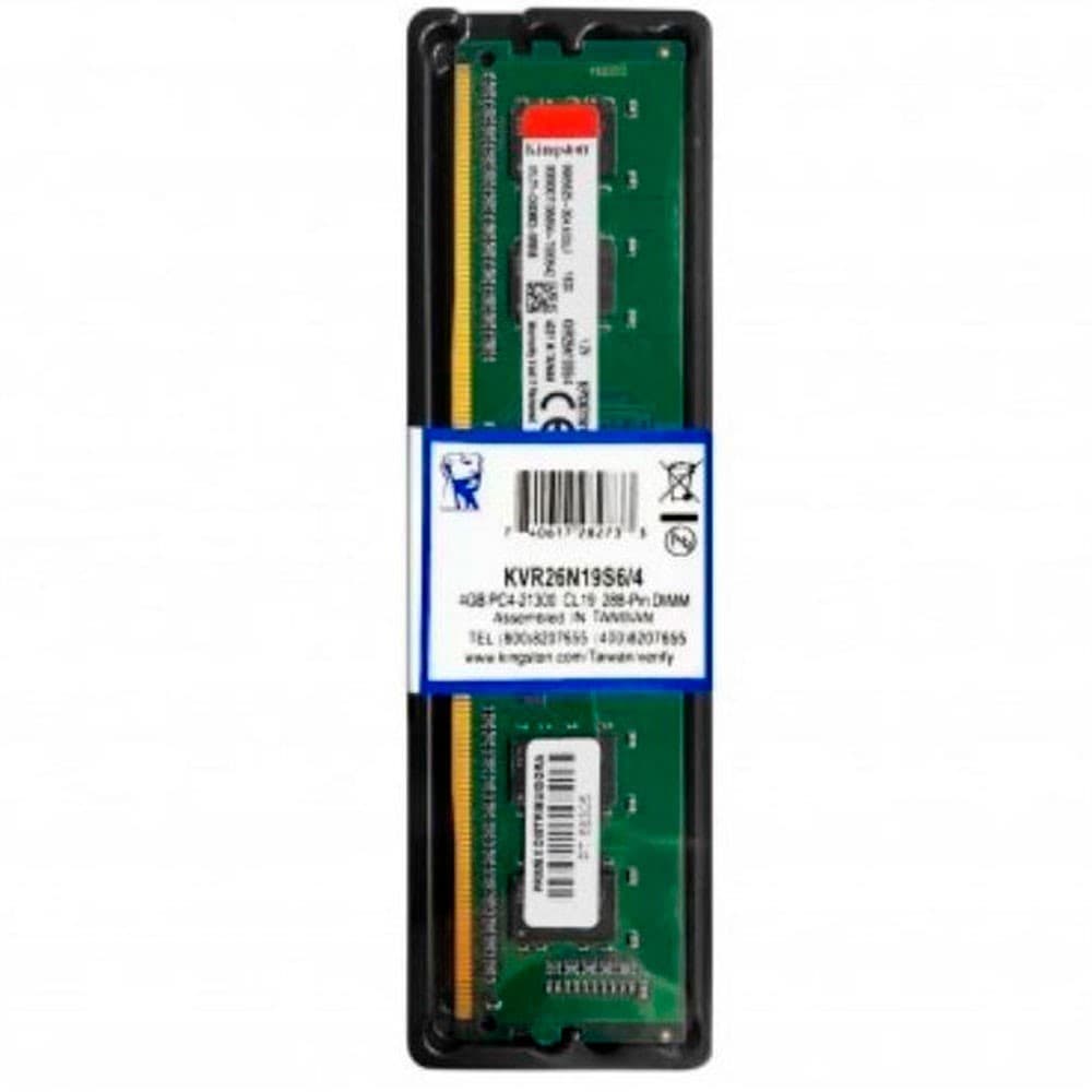 KINGSTON TECHNOLOGY Memoria ram kingston para pc 4GB DDR4 2666MHz