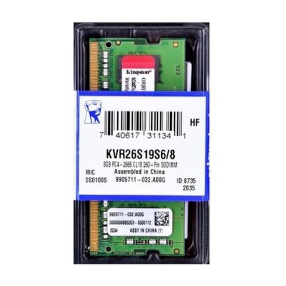 KINGSTON TECHNOLOGY Memoria Ram Kingston para Portátil 8GB DDR4 2666MHz