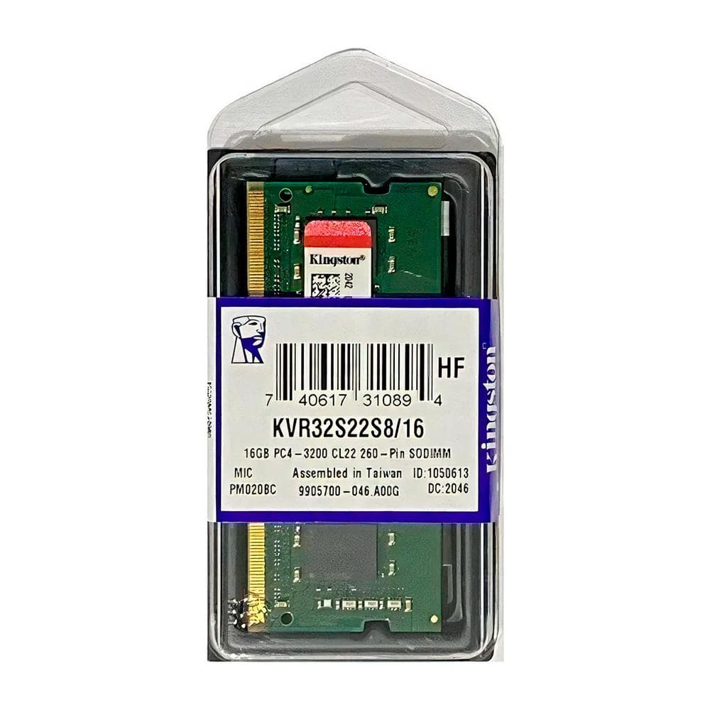 KINGSTON TECHNOLOGY Memoria ram kingston para portatil 16GB DDR4 3200MHz