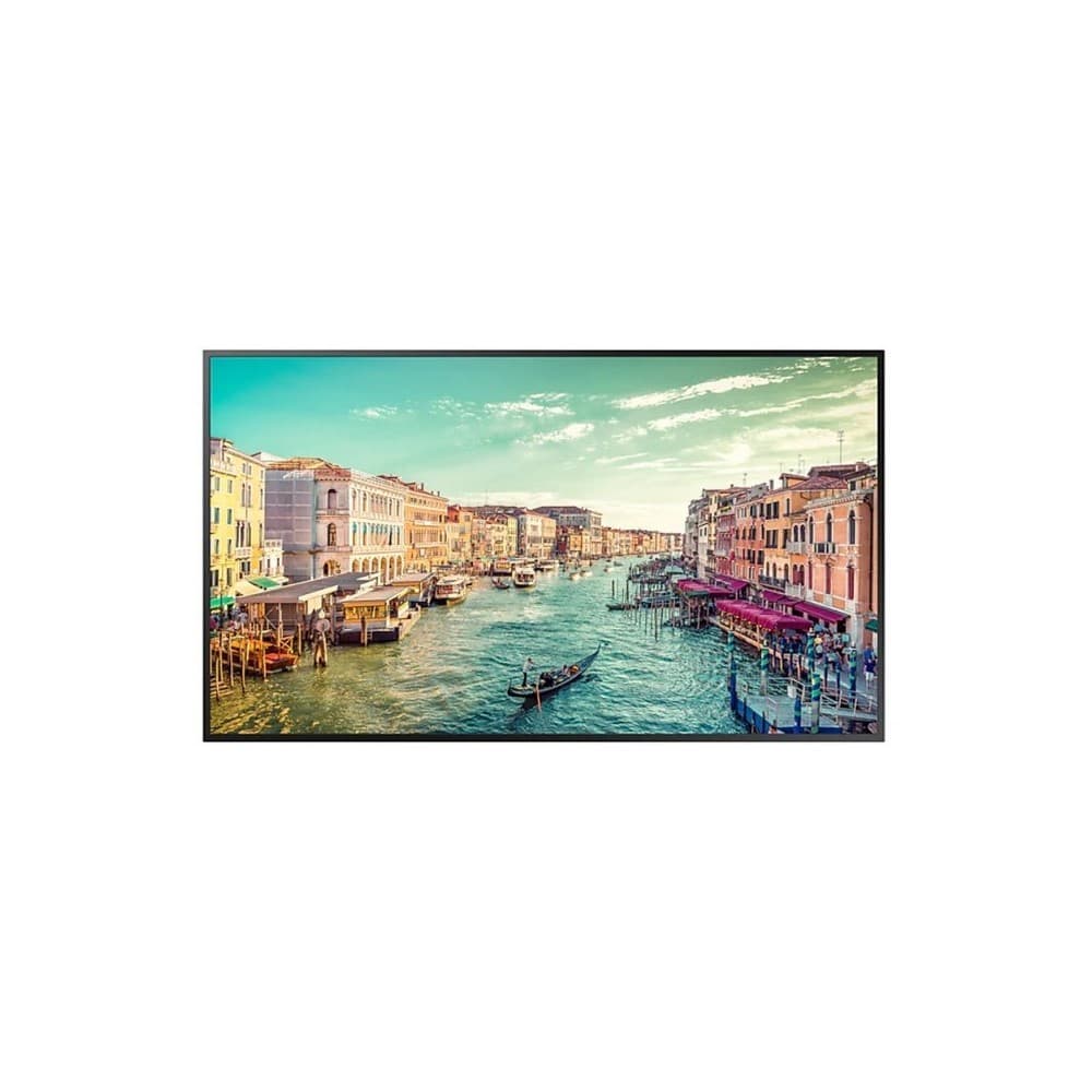 SAMSUNG MONITORES INDUSTRIALES Monitor industrial QM55B Tamaño: 55, Resolución 3840X2160 (16:9) 4K UHD, Brillo 500nit, Certificación contra polvo IP5X, Contraste: 4000:1, Características: uso 24 horas/día, Panel Antirreflectivo, Sensor IR Central (Tras el panel), altavoces 10Wx2 ,Web Browser, WiFi, 8GB almacenamiento, , HDMI 2.0 x3, Display Port 1.2x1, Audio mini Jack, RS232C