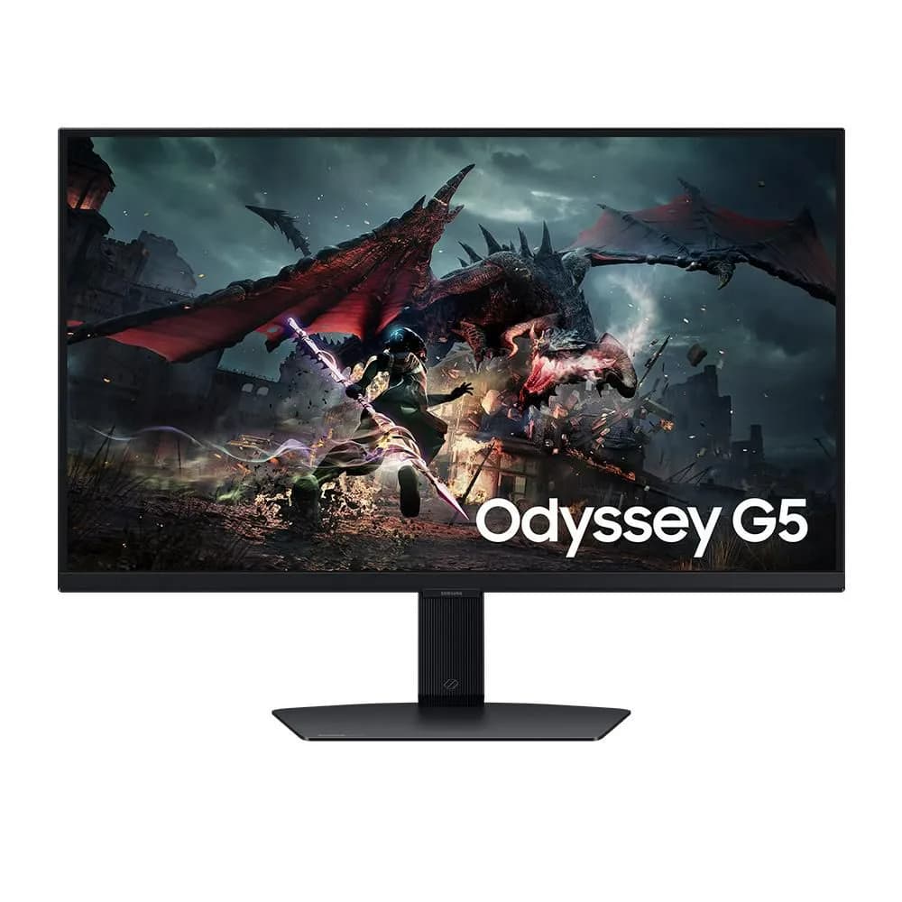 SAMSUNGMONITO Monitor Samsung PLANO gamer Odyssey 27 Panel IPS Pivot - Altura ajustable Color Negro Brillo: 350cd/m2 Relacion de Aspecto 16:9 Cont: 1000:1(Typ) HDR10 Res: 2560X1140 1 ms 180 HZ Conectividad DP 2.2 HDMI 2.2 Auricular Eye Saver Mode, Flicker Free, Windows Certification , FreeSync Premium, Screen Size Optimizer, Black Equal