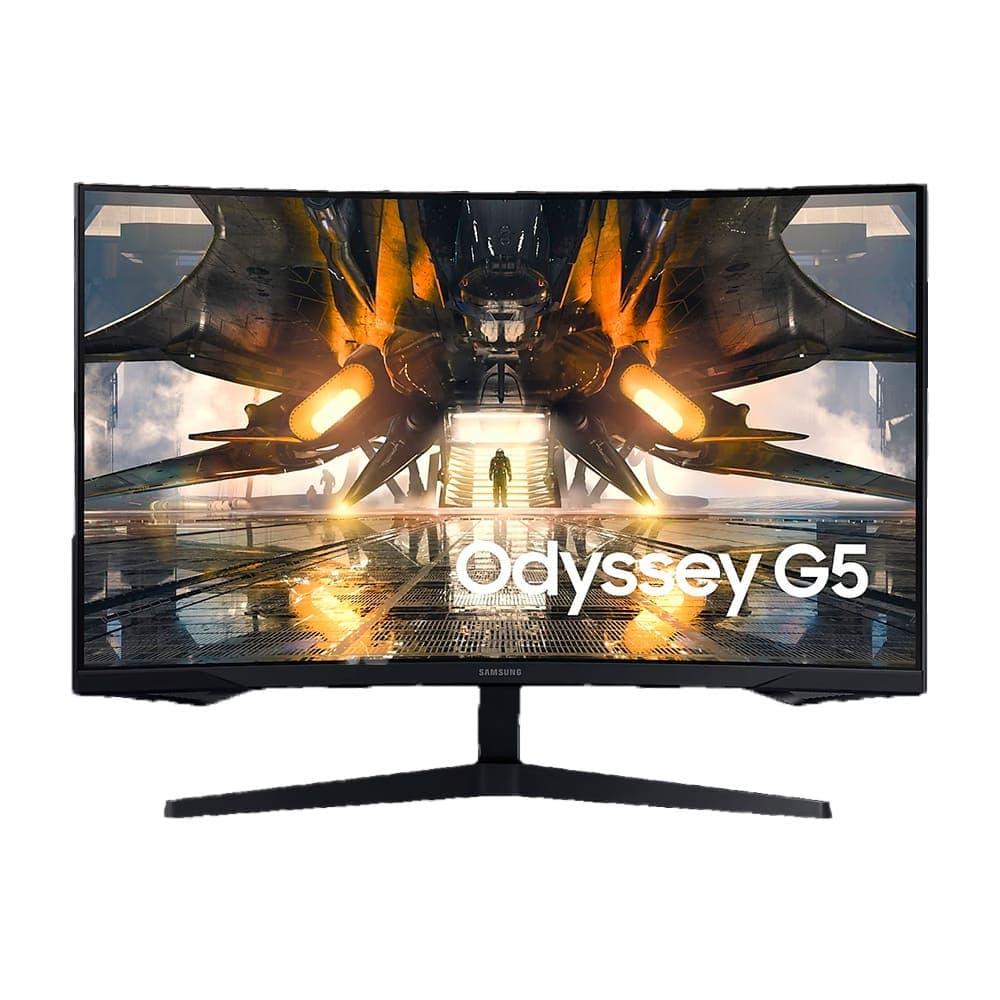 SAMSUNGMONITO 32” G5 Odyssey 1000R Curved Gaming WQHD Monitor with 165Hz Refresh Rate