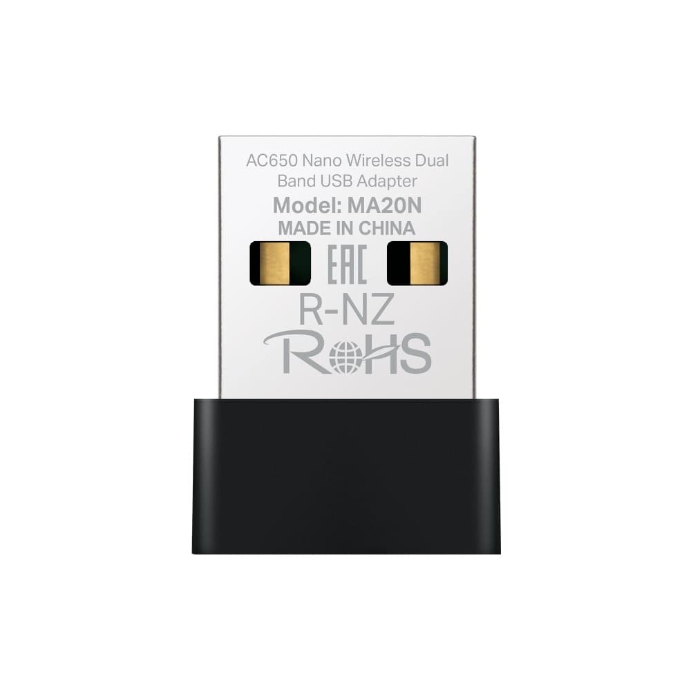 TPLINK Adaptador Mercusys USB inalámbrico nano de doble banda AC650