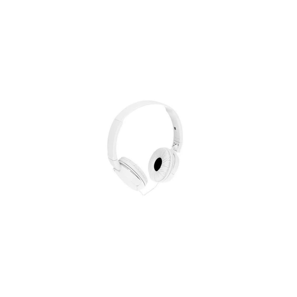 SONY Audífonos Sony de diadema MDR-ZX110 Blanco diseño plegable giratorio, diafragma 30 mm cable de 1.2m