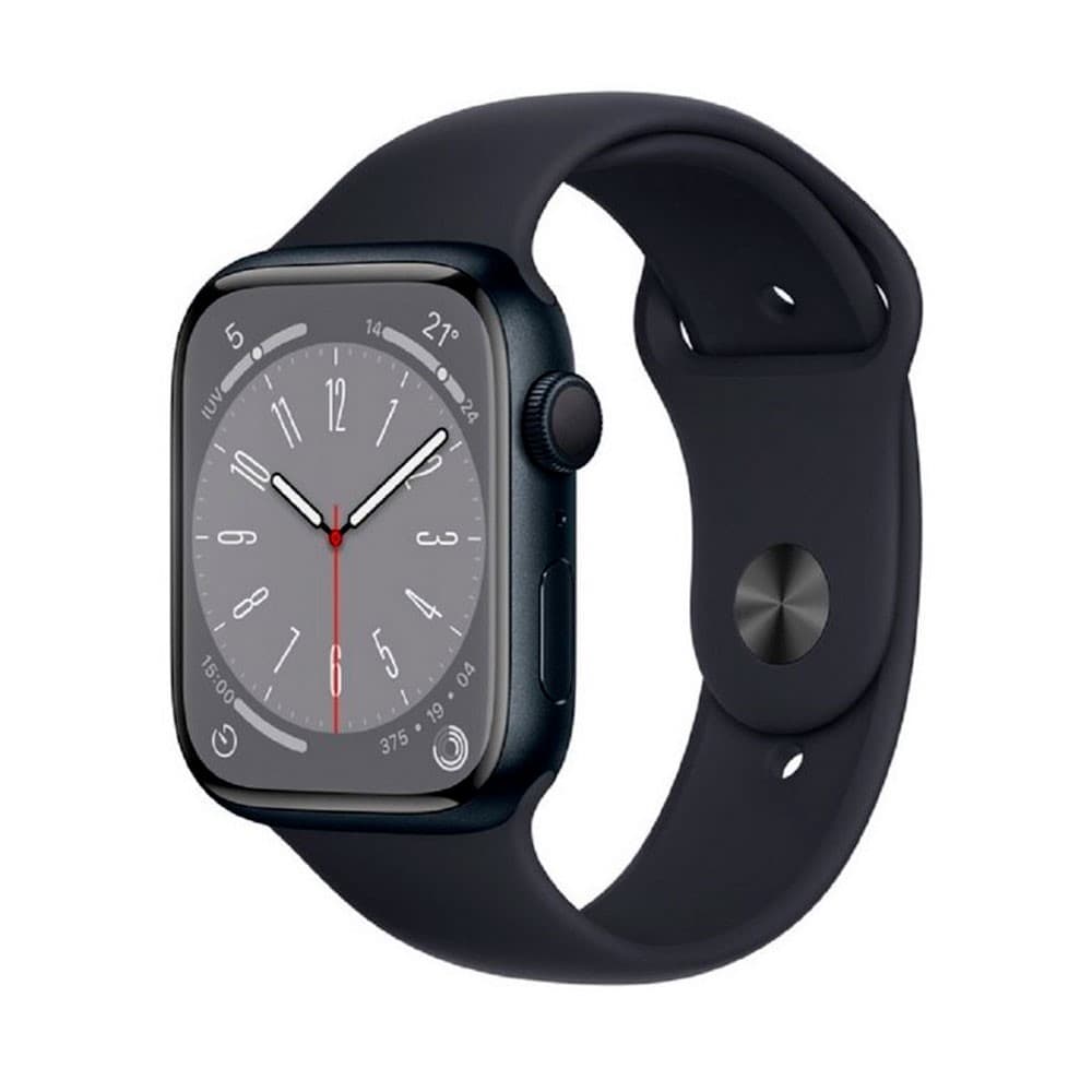APPLE ACCESORIOS Apple Watch Series 8, Cuenta con Caja de Aluminio, Con GPS, Negro