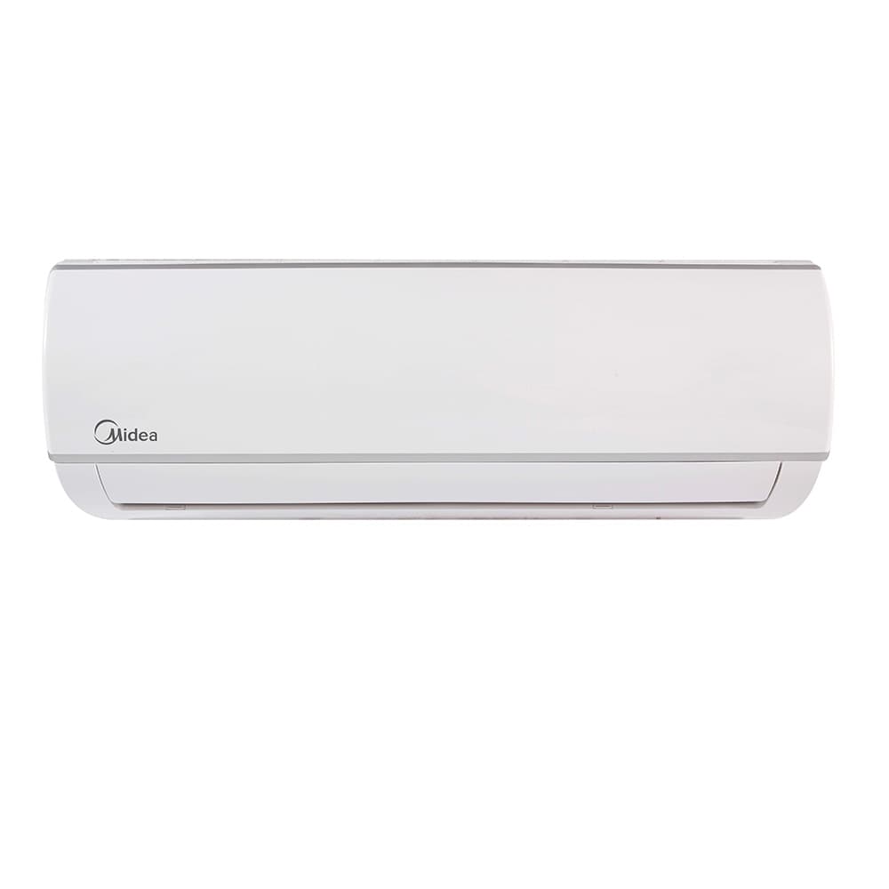 MIDEA Minisplit On Off 12.000 BTU/ Solo Frio / IncluyeKit de Instalación de 4metros - Cobre /Funcion Turbo para lograr temperatura de confort enmenor tiempo / UCA con protección Gold Fin ante agentes corrosivos/ Bloqueo automatico en caso de variación de voltaje / Filtro Anti-Polvo / Display de Temperatura.Refrigerante R410a /Garantia de 6 años en el compresor y 2 años en demas partes.