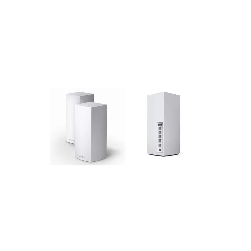 LINKSYS Velop Atlas MX2002 Malla Linksys 2 nodos. DUAL BAND AX3000 WI-FI 6 802.11AX Cobertura 3,000 a 4,500 Pies Cuadrados. +50 Dispositivos conectados. especial para transmitir 4k/8k. Sistema Wifi en malla. Puertos ethernet a Gigabit: 3. 1 puerto Wan gigabit. Velocidad WiFi AX3000 DE DOBLE BANDA HASTA 3,0 GBPS BANDA DE 2,4 GHZ: 574 MBPS, BANDA DE 5 GHZ: 2