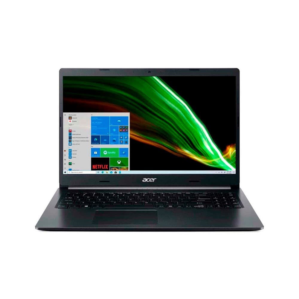 ACER Computador Portátil Acer pantalla de 15,6” FHD, procesador ADM Ryzen 3, 4GB RAM/256GB SSD, Windows 10 Home color Black