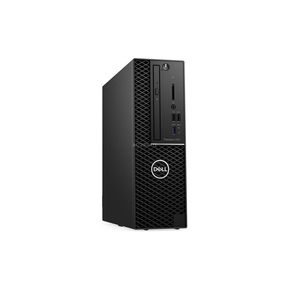 DELLPCSCORPORATIVOS Pc Dell Workstation Precision SFF 3431/Intel Core i5-9500, 6 Core, 9MB Cache, 3.0Ghz, 4.4 Ghz Turbo w/UHD Graphics 630/8GB 1x8GB DDR4 2666MHz, 3.5 1TB 7200rpm, NVIDIA Quadro P400, 2GB, 3 mDP to DP adapte, Windows 10 Pro 6