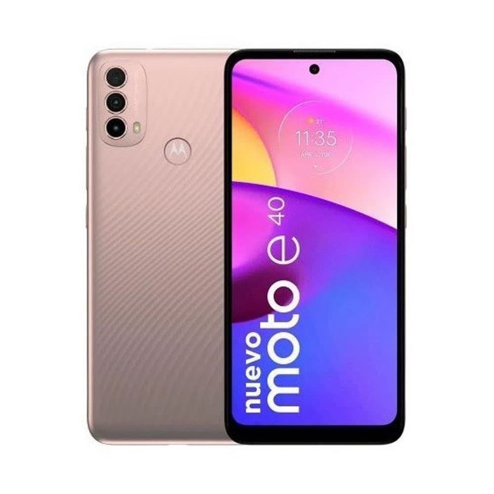 LENOVOMOVILIDAD Celular Motorola E40 4GB RAM + 64GB Rosado