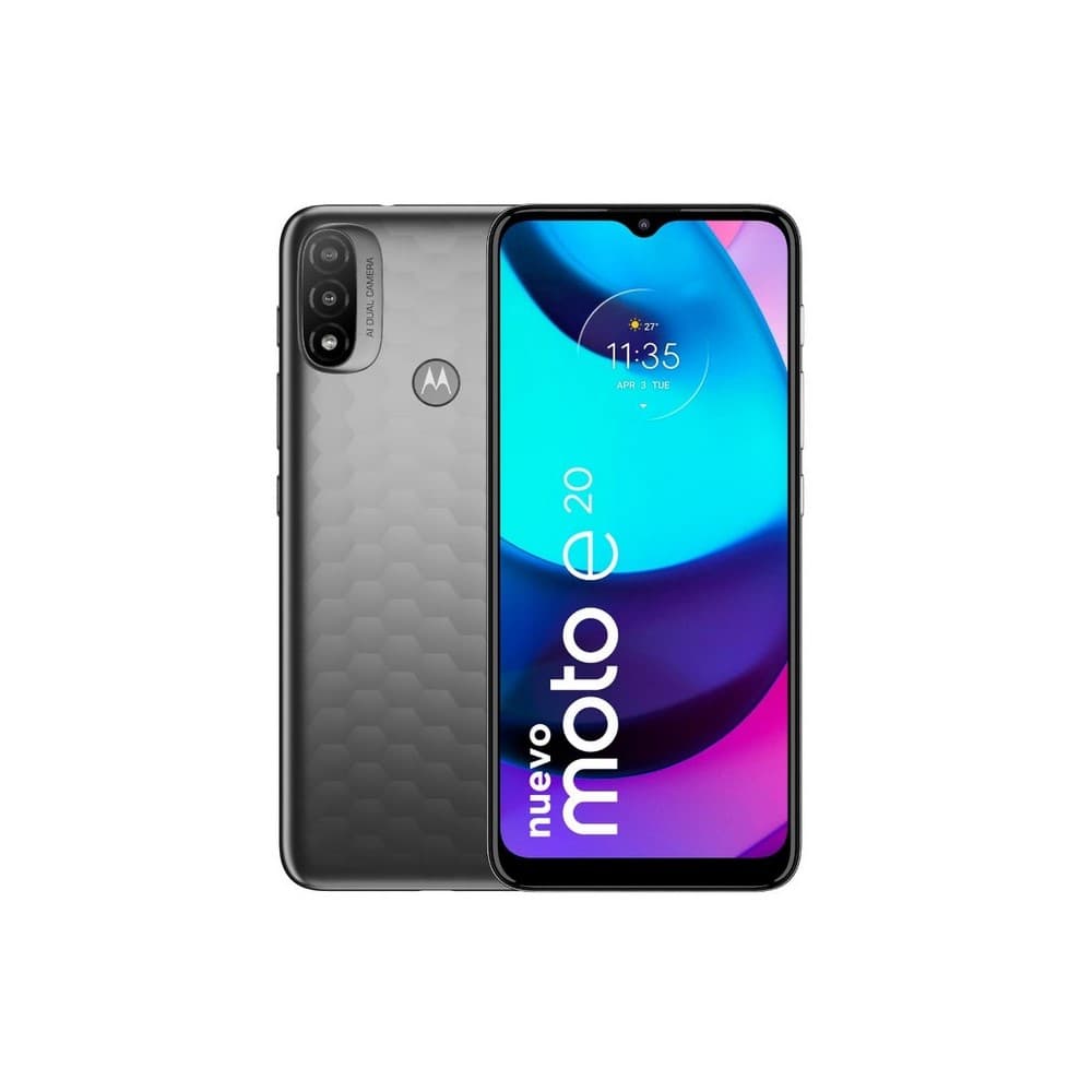 LENOVOMOVILIDAD Celular Motorola E20 Gris ROM 32GB RAM 2GB