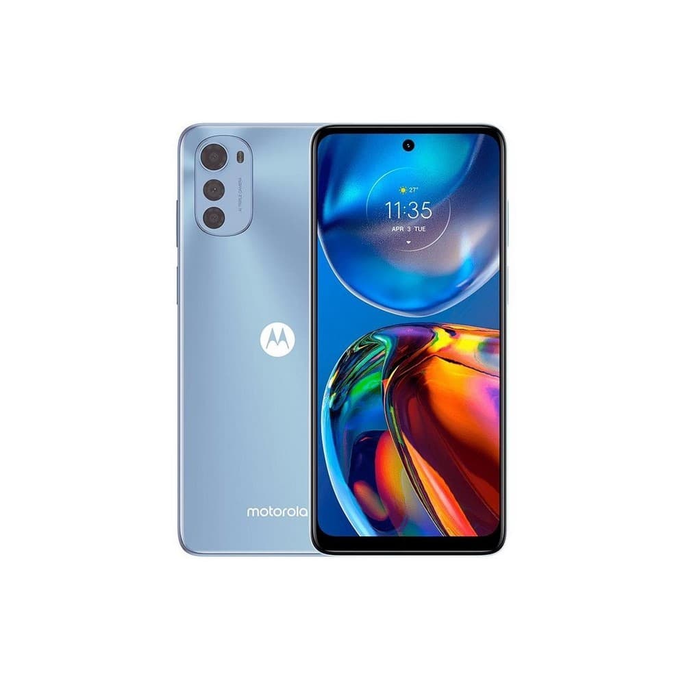LENOVOMOVILIDAD Celular Motorola E32, sistema operativo Android 11, memoria Interna de 64GB expandible, 4GB de ram color Azul