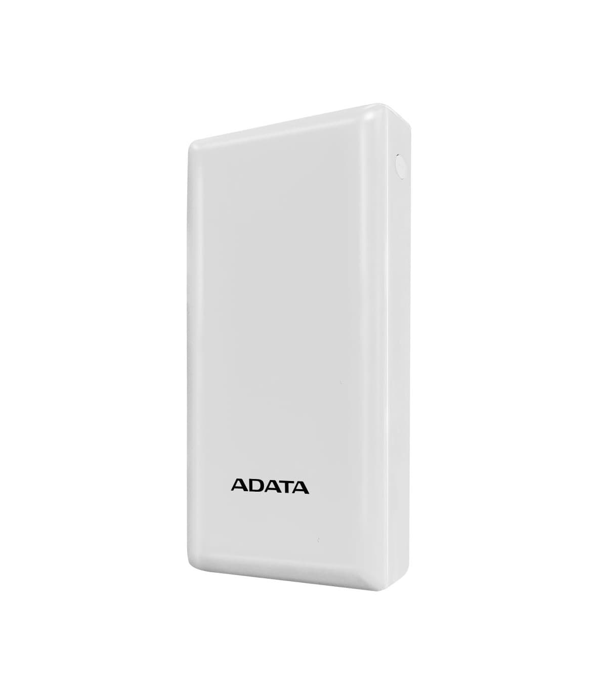 ADATA-XPG Power Bank 20000mAh Blanca /2 puertos USB + 1 Puerto Tipo C entrada y Salida + 1 puerto de entrada micro usb