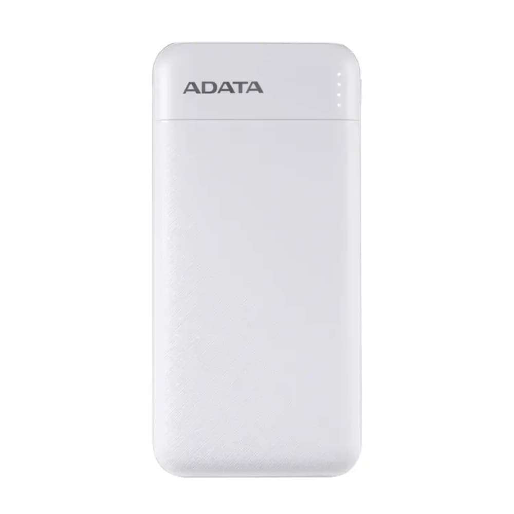 ADATA Power Bank 10000mAh Blanca /2 puertos USB + 1 Puerto Tipo C entrada y Salida + 1 puerto de entrada micro usb