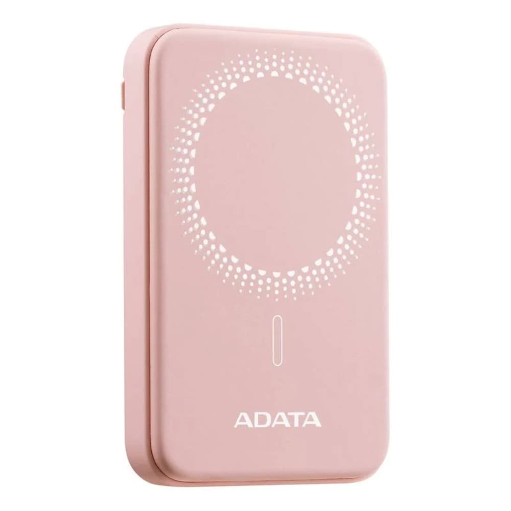 ADATA Power Bank Rosada 5000mAh magnetica, 1 Puerto tipo c entrada y salida