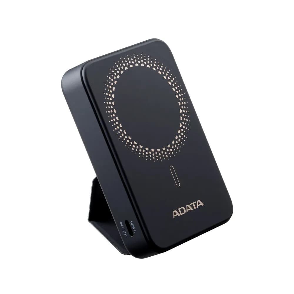 ADATA Power Bank Negra 10.000mAh magnetica, 1 Puerto tipo c entrada y salida