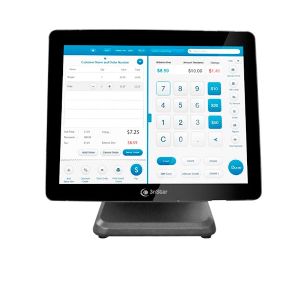 3NSTAR Aio 3NSTAR POS J6412 2.0GHz.4GB 120SSD 15.6 Linux