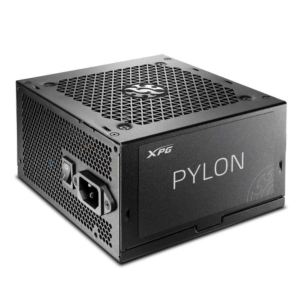 ADATA-XPG PYLON II, Negro, 80+, Bronce, No Modular, 750W, Soporta Tarjetas Gráficas NVIDIA RTX serie 50, ATX24x1, EPS 8x2, PCIE 6+2x2, 12v-2x6x1(450W), MOLEXx2, SATAx6, Capacitores TW de 105°C, 5 Años de Garantía