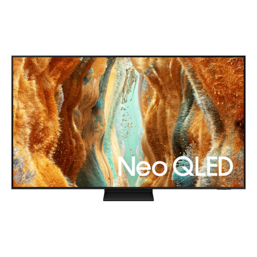 SAMSUNGAUDIVIDEO Televisor Samsung FLAT NEO QLED Smart TV 55 pulgadas, UHD 4K /3,840 x 2,160 / DVB-T2 / Procesador QN4 IA GEN2 144Hz/ Bluetooth / Dual Led / asistente de voz / modo ambiente/ Modo Juego/ HDMI x 4 / USB x 2 /LAN/ abre y edita archivos de Office/ Control Solar/Garantía 1 año, Ficha tecnica completa en www.samsung.com.co