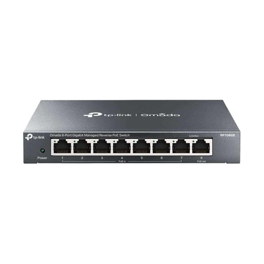 TPLINKSMB Switch Tplink Omada RP108GE Gigabit 8 puertos PoE administrable para escritorio