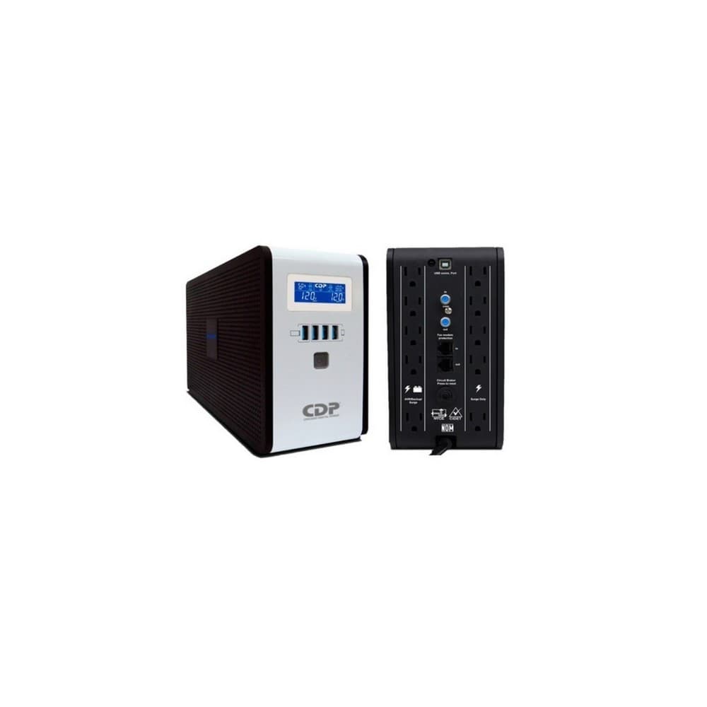 CDP UPS CDP Interactiva, 1000VA/400W 10 Tomas de Salida Pantalla LCD Software de monitoreo Puerto USB