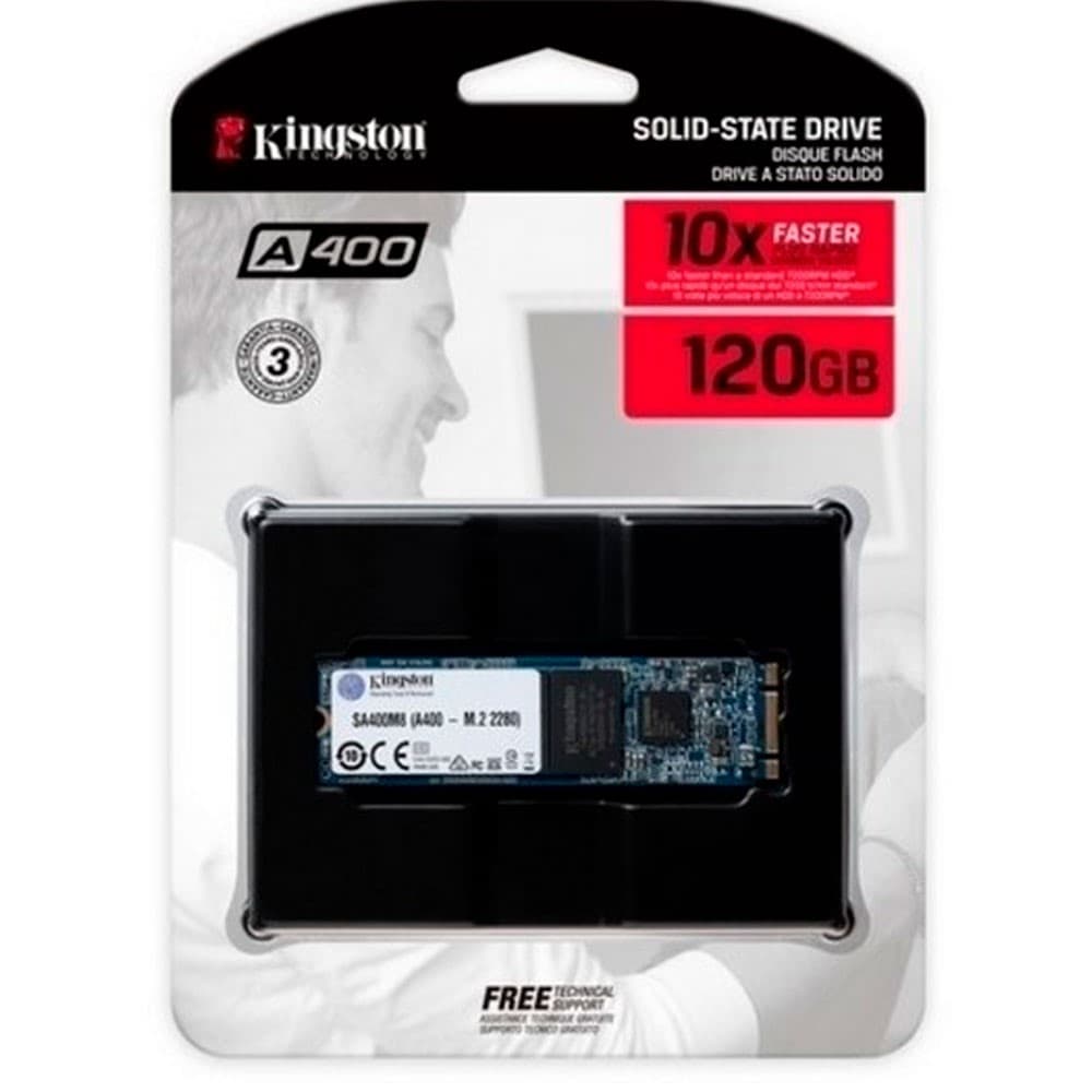 KINGSTON DIGITAL Unidad de estado solido ssd kingston A400 120GB M.2