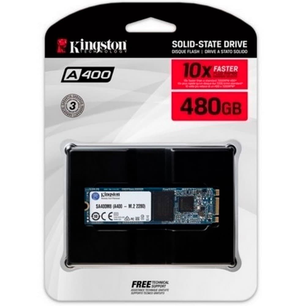 KINGSTON DIGITAL Unidad de estado solido sdd kingston A400 480GB M.2