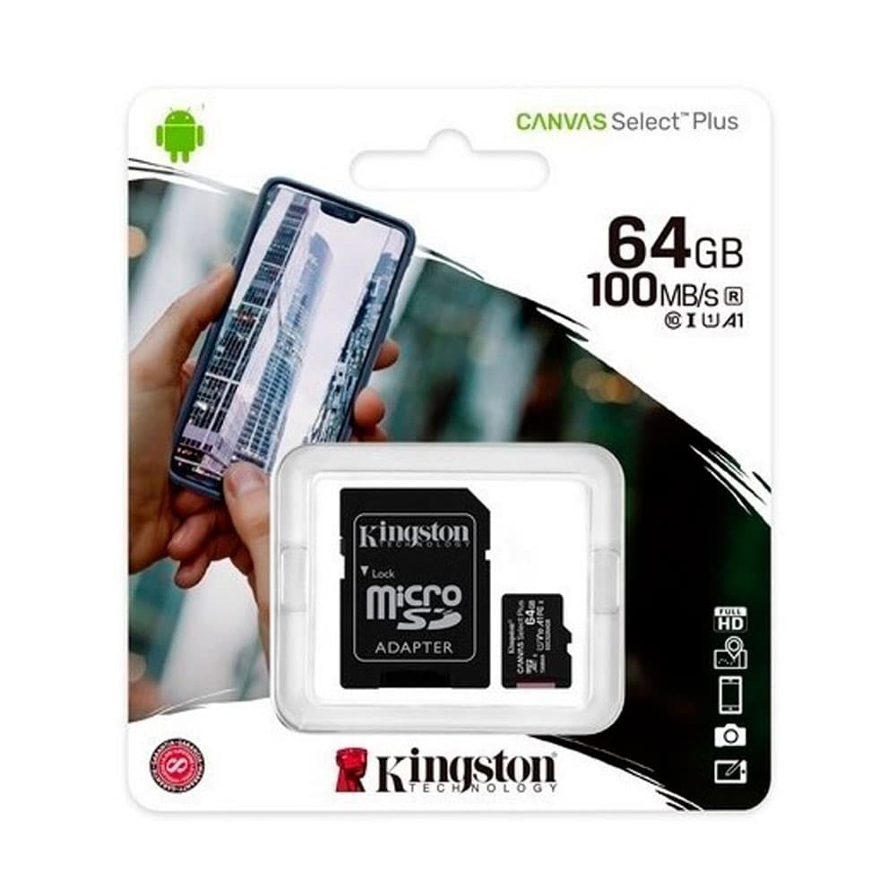 KINGSTON DIGITAL Memoria Micro SD KINGSTON Canvas Select Plus 64GB