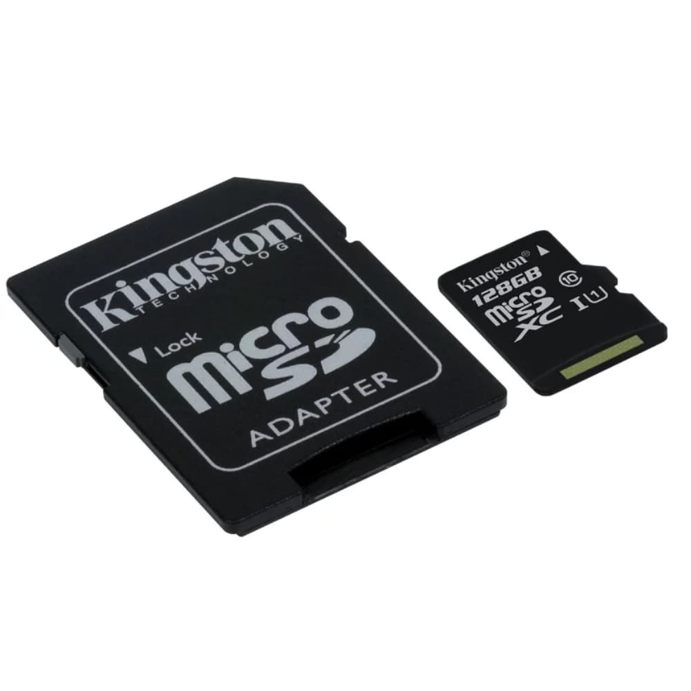 KINGSTON DIGITAL MicroSD 128GB Canvas Select Plus Gen3 150MB/s A1 Card + Adapter
