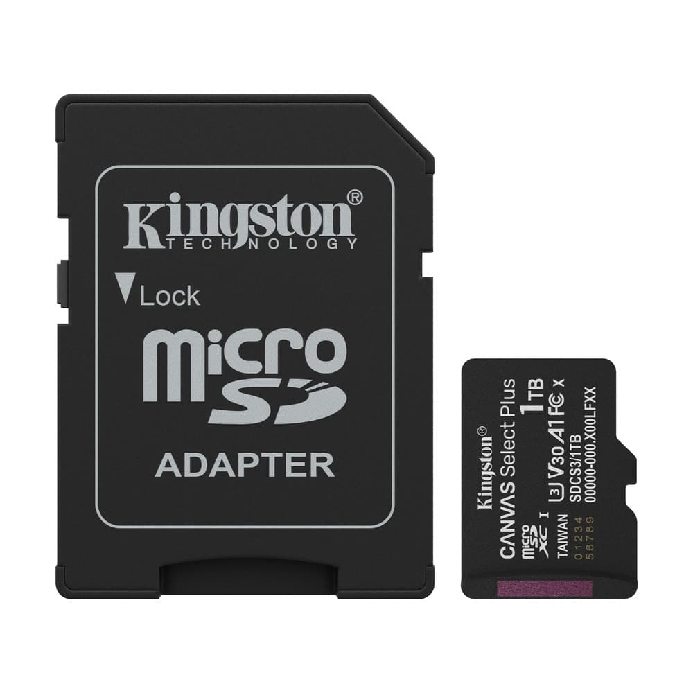 KINGSTON DIGITAL Memoria Micro SD Kingston 1TB Canvas Select Plus Gen3 150MB