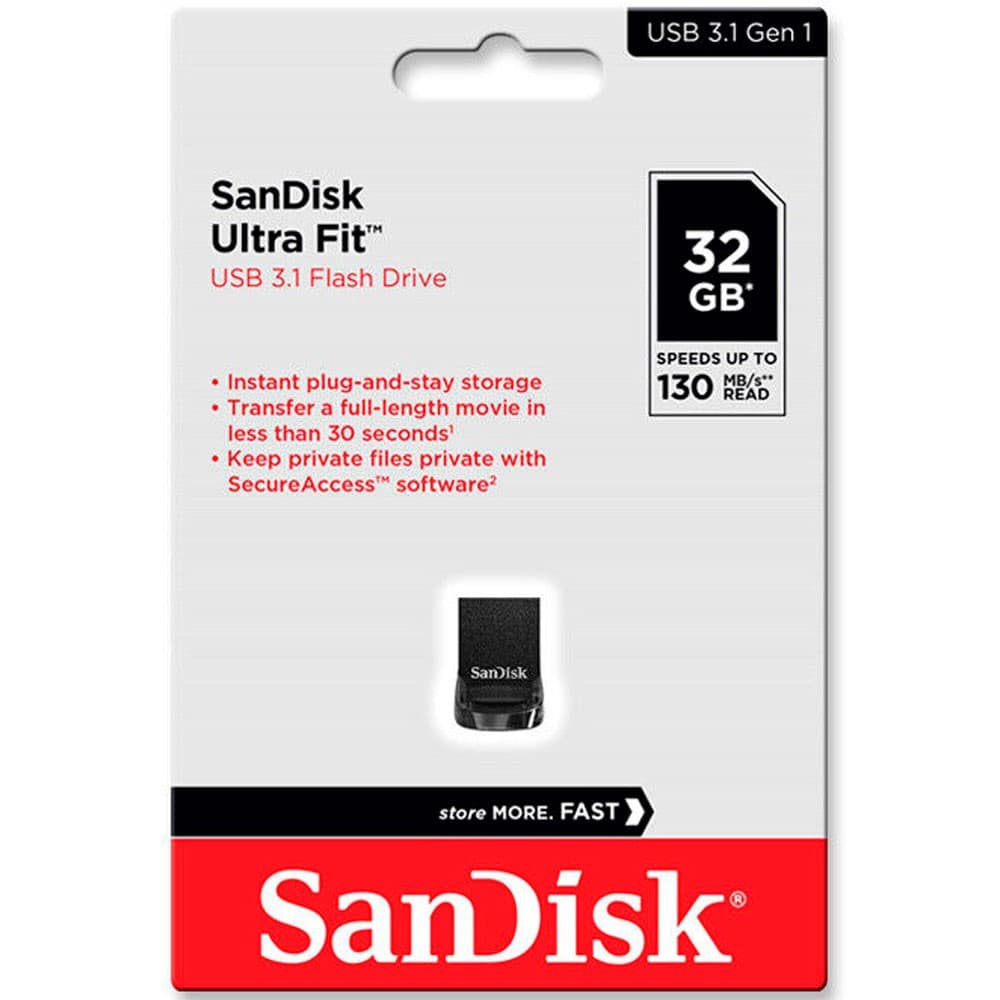 SANDISK Memoria USB SanDisk Ultra Fit 3.1 32GB