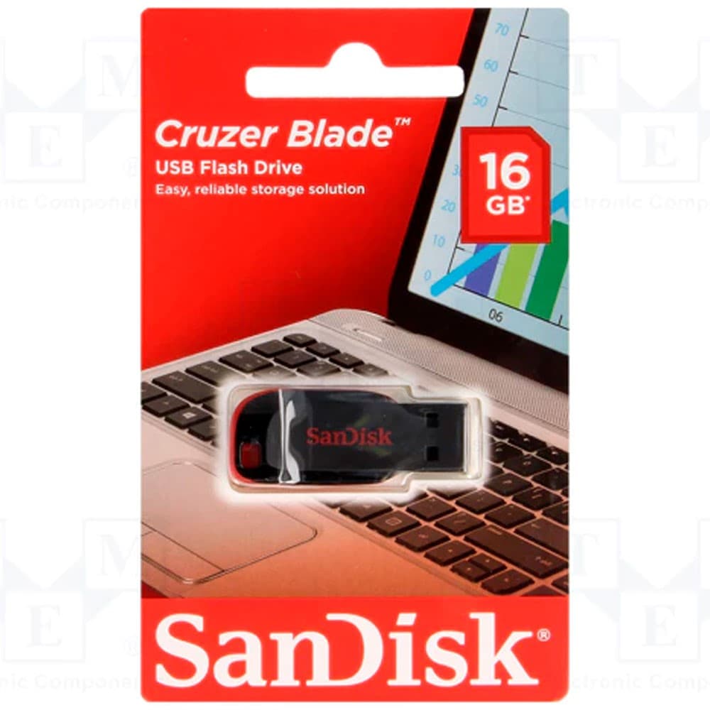SANDISK Memoria USB SanDisk Cruzer Blade 2.0 16GB