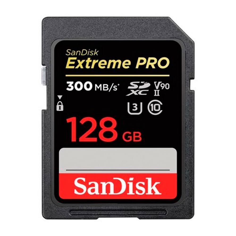 SANDISK Tarjeta SD SANDISK Extreme PRO UHS-II 128GB COLOR Negro Y Rojo
