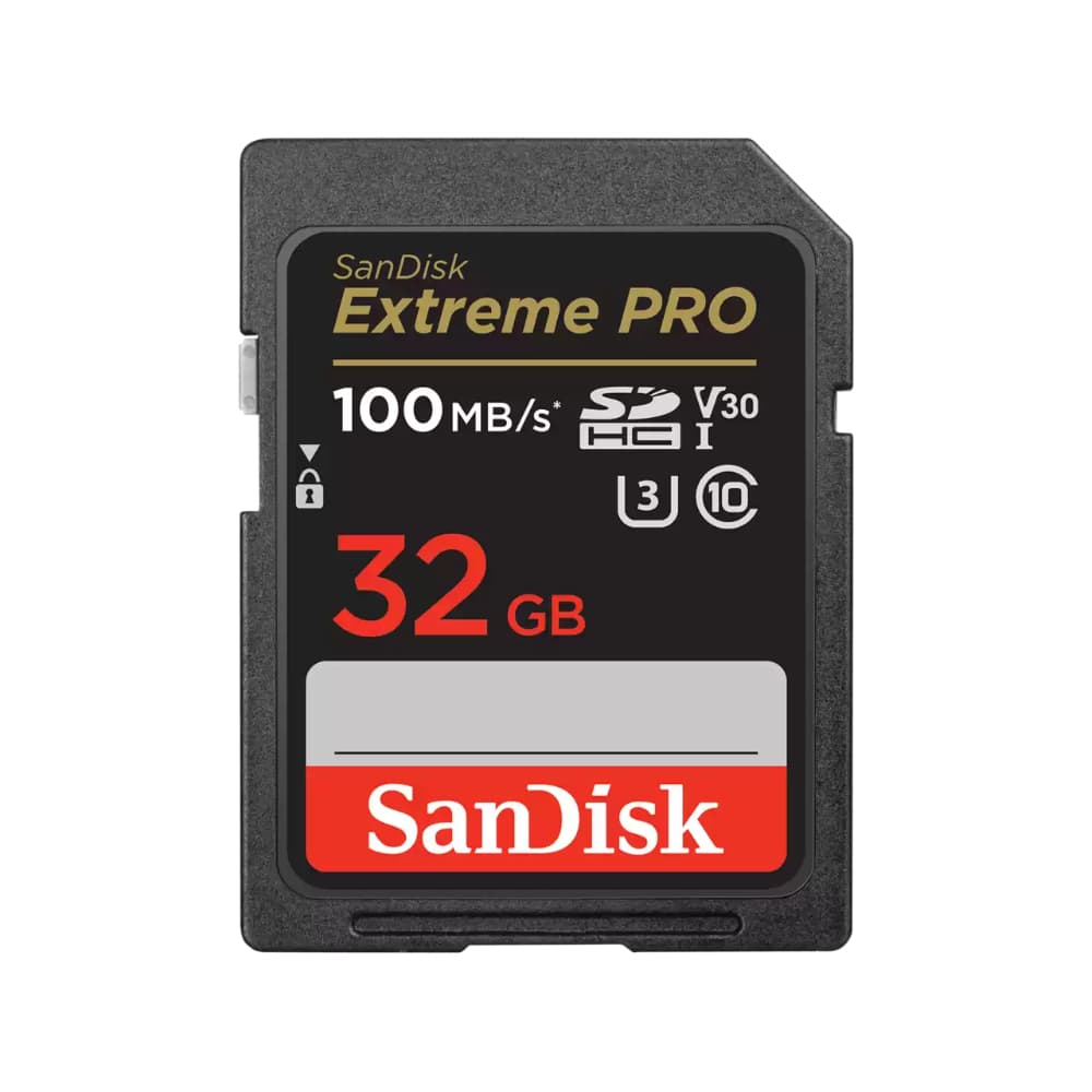 SANDISK SanDisk Secure Digital Extreme PRO 32GB SDHC UHS-I Card 100 Mb/s C10,U3,V30