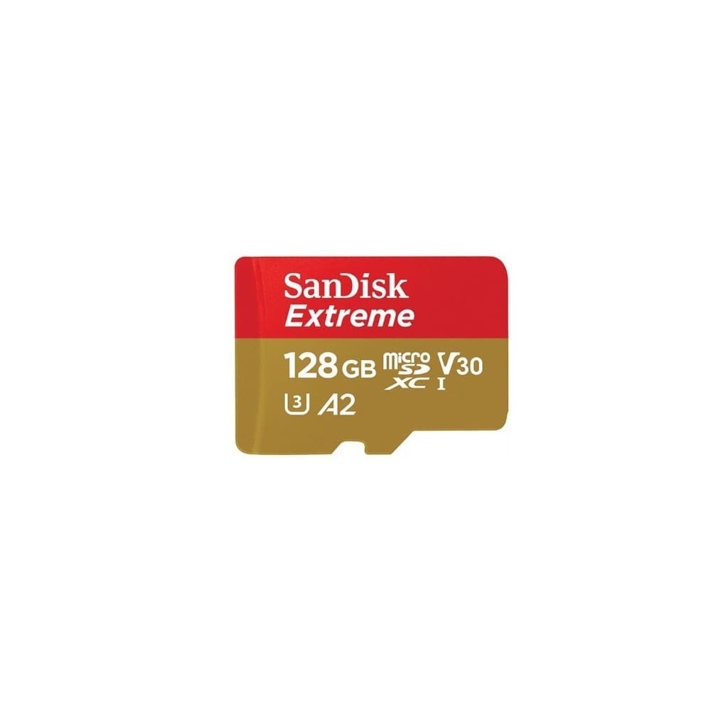 SANDISK Tarjeta microSD SanDisk Extreme (Action Cam) UHS-I 128GB C10, U3, V30, A2