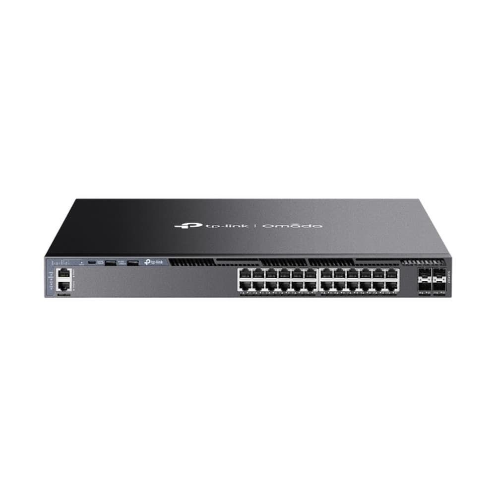 TPLINKSMB Switch Tplink L3 Omada Stackable Gigabit 24 puertos administrable con 4 puertos SFP