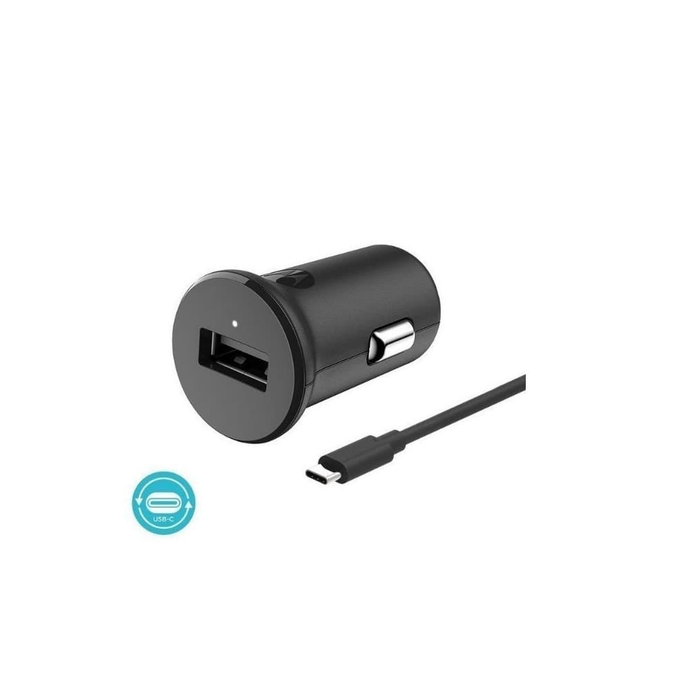LENOVOMOVILIDAD Cargador de Carro Motorola TurboPower 18 QC 3.0 Car Charger w/ 1m USB-C datacable