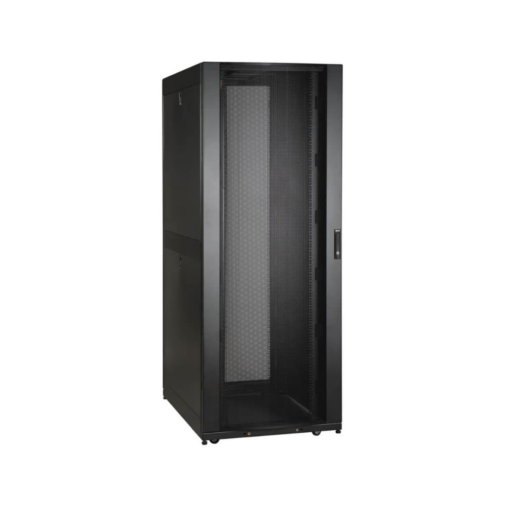 TRIPPLITE Gabinete Ancho de Profundidad Estándar SmartRack de 42U con puertas y paneles laterales