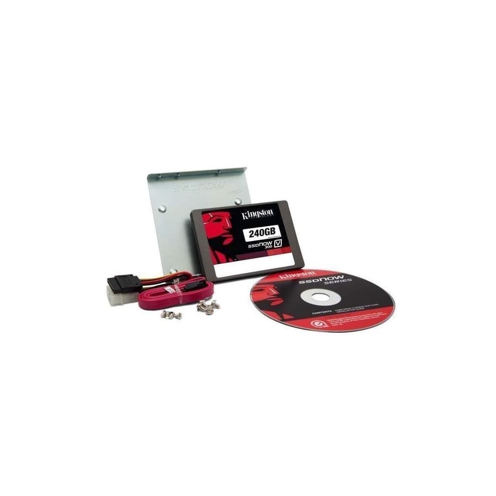 KINGSTON UNIDAD DE ESTADO SOLIDO 240GB SSDNow V300 SATA 3 2.5 (7mm height) Desktop Bundle Kit