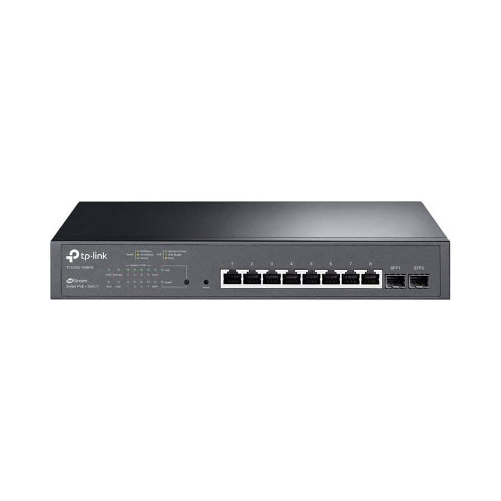 TPLINK Switch TP-LINK Inteligente Gigabit PoE+ de 8 Puertos con 2 Ranuras SFP JetSteam