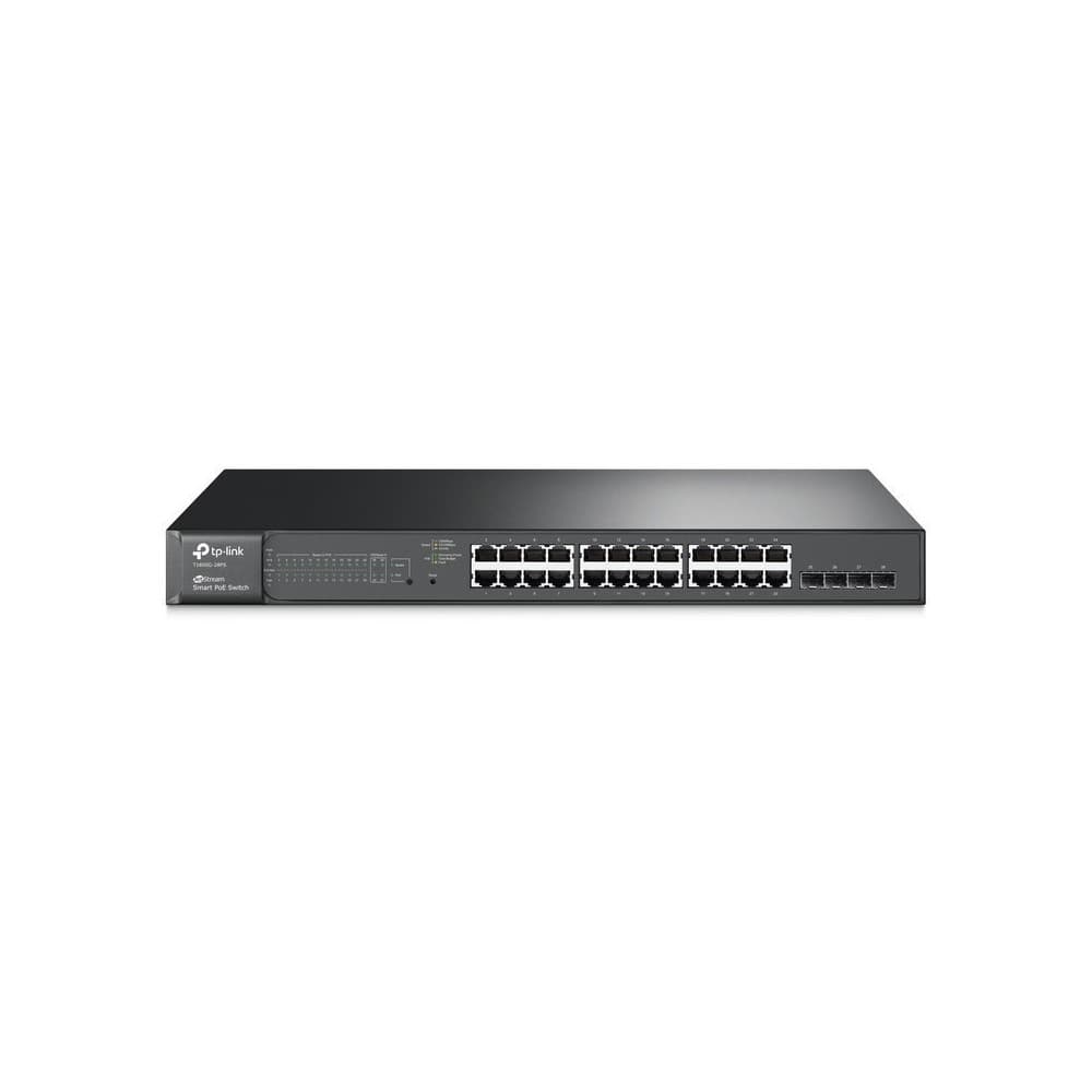 TPLINK Switch TPLINK administrable 28 puertos 10/100/1000 L2+ (Capa 3 Lite) 4 SFP