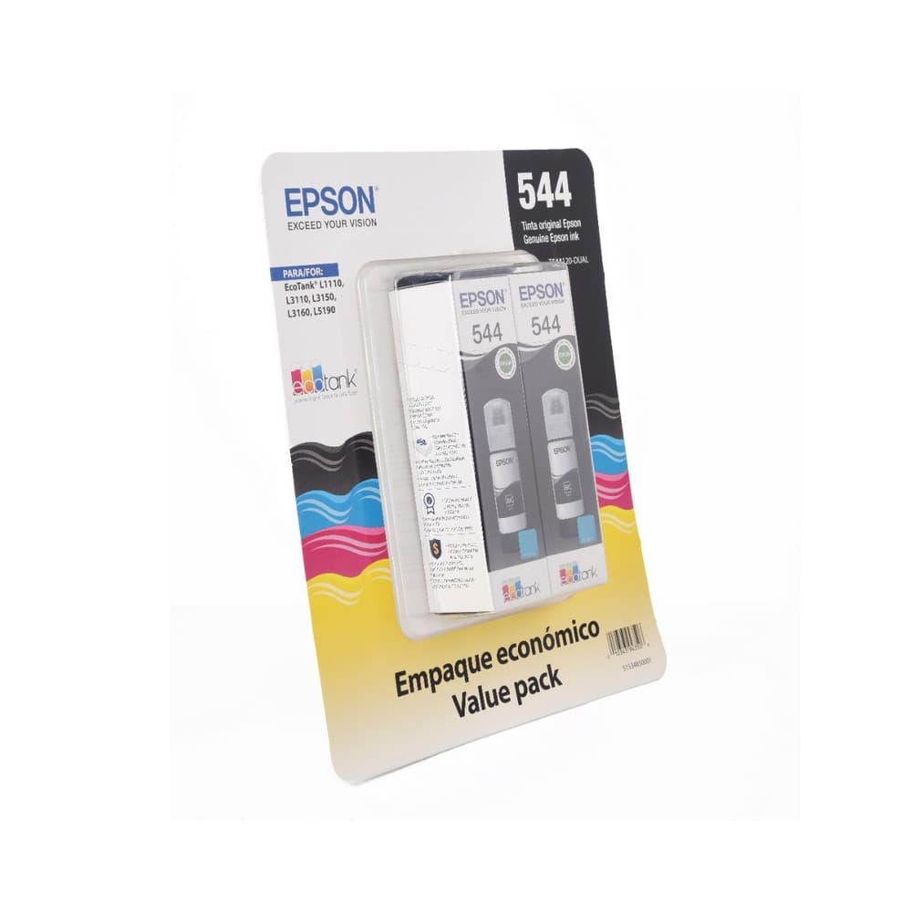 EPSONSUMINISTROS Botella Epson T544120-AL - Multipack 2 botellas Negras IMPRESORA L3110/L3150- Black Ink (4.500 paginas)